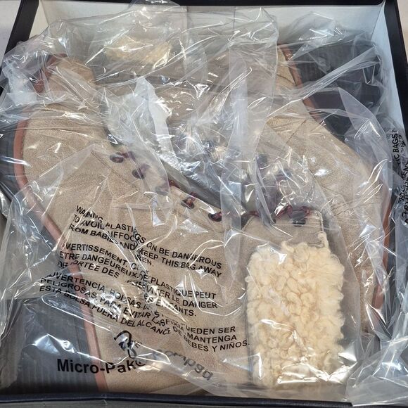 Naturalizer Veruna2 Size 10 Oatmeal Chunky Heel Boot - New - Picture 8 of 9